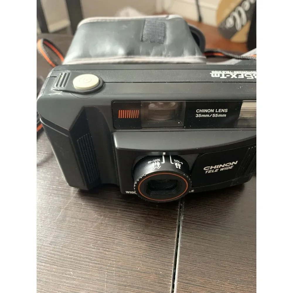 Vintage‎ Chinon Tele Wide 35FX-Tm 35m/55mm Lens Film Camera Motorized -Tested